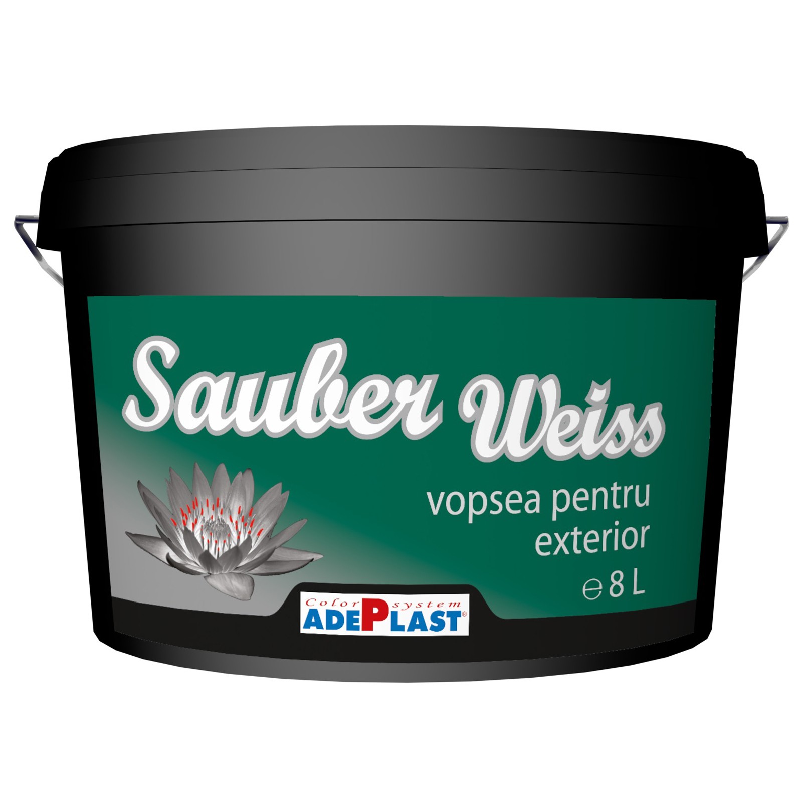 Vopseluri - Vopsea lavabila pentru exterior Adeplast Sauber Weiss alba 3L, maxbau.ro