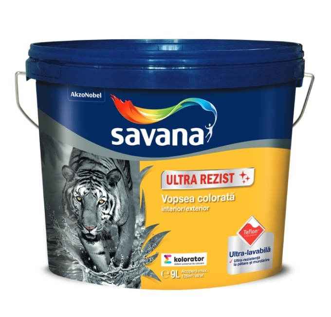 Paints - Superwashable Teflon nut brown paint for interior/exterior Savana 9L, https:maxbau.ro