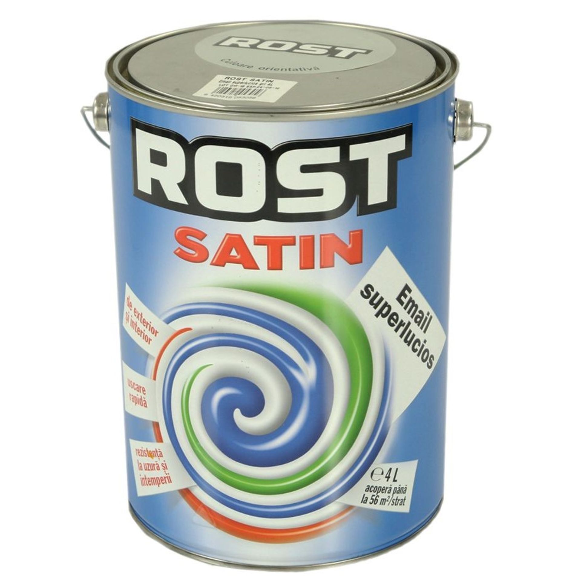 Paints - White Superglossy Paint for Wood/Metal Rost Satin 4L, https:maxbau.ro