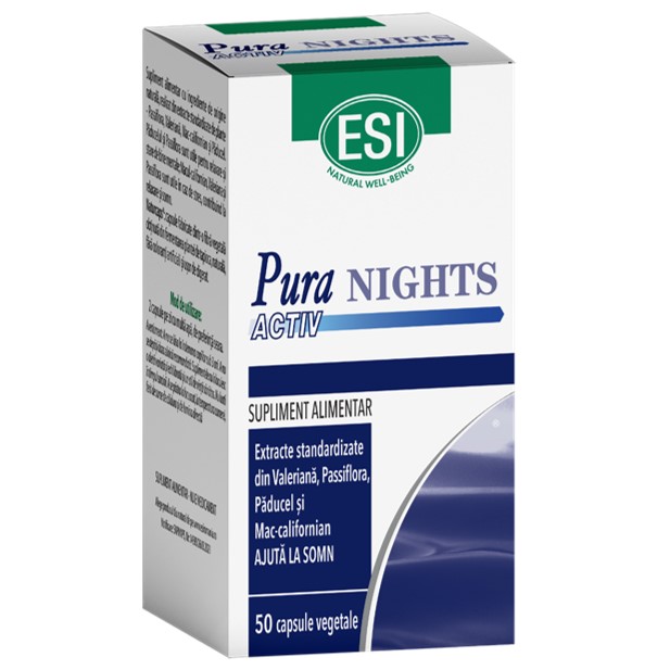 advice Inflates Paternal Tulburari de somn si stres PURA ACTIV NIGHTS (ESI031) X 50 C...