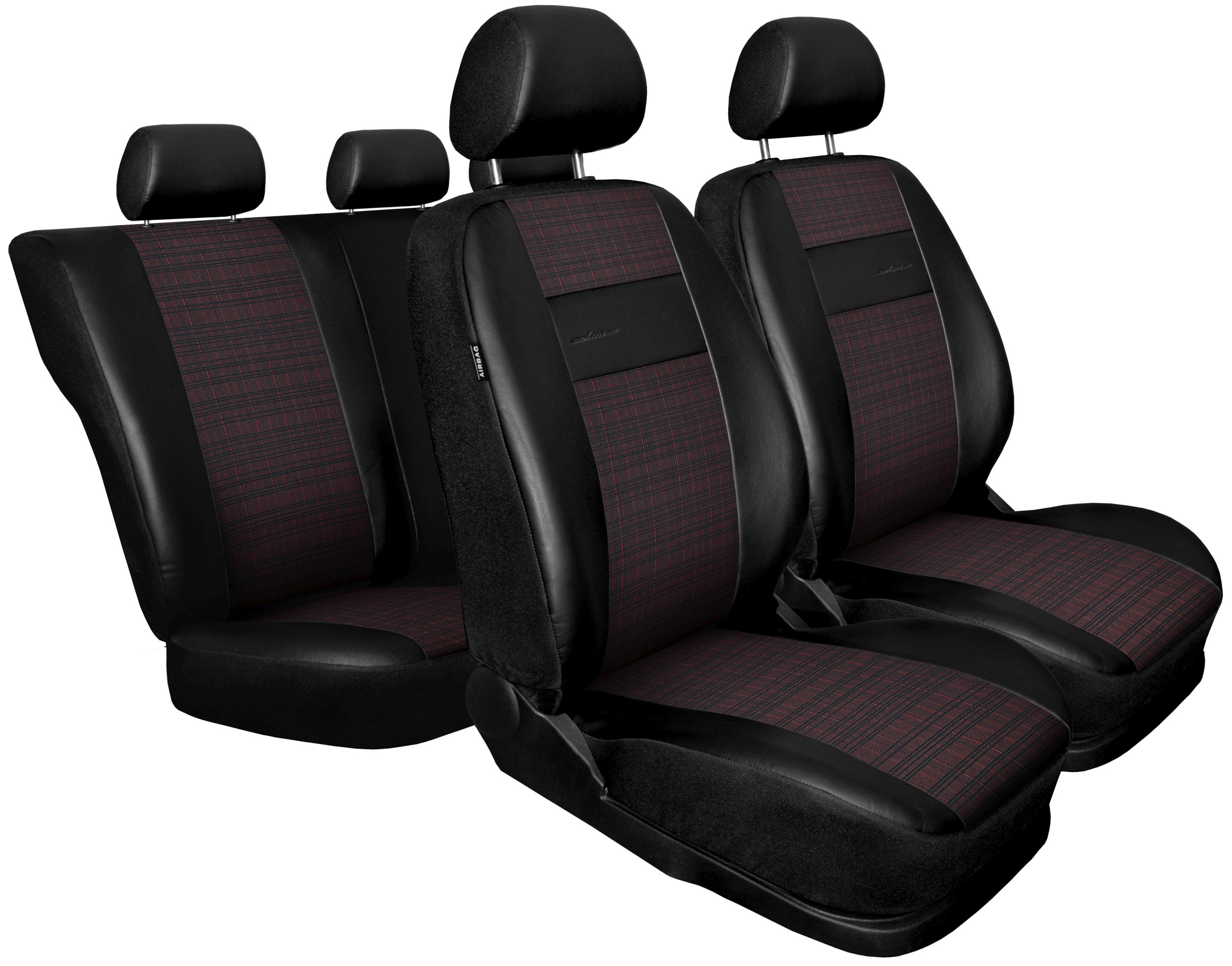 thrill alarm reader Set huse scaune auto Exclusive, universale, fata-spate, piele  ecologica+textil