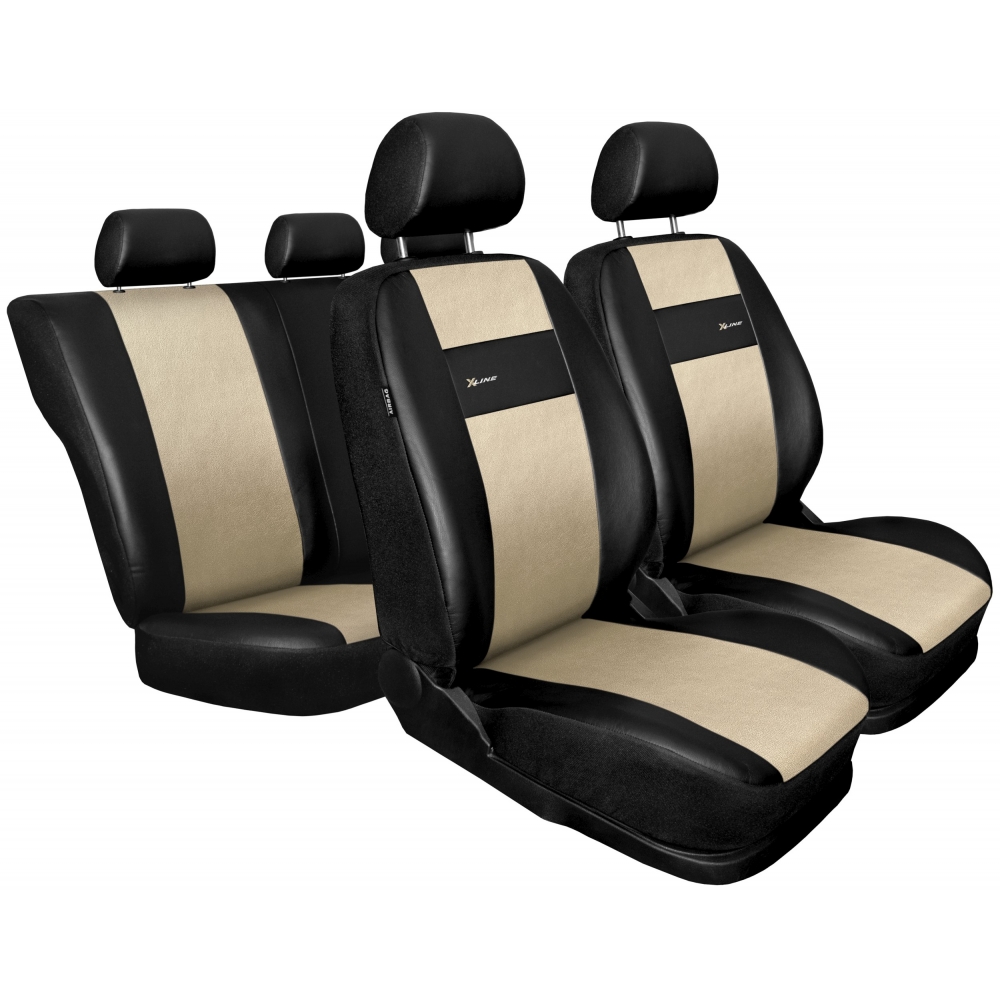 To deal with Management Slightly Set huse scaune auto X-Line, universale, fata-spate, piele ecologica, negru  cu crem Pret 250,00 RON