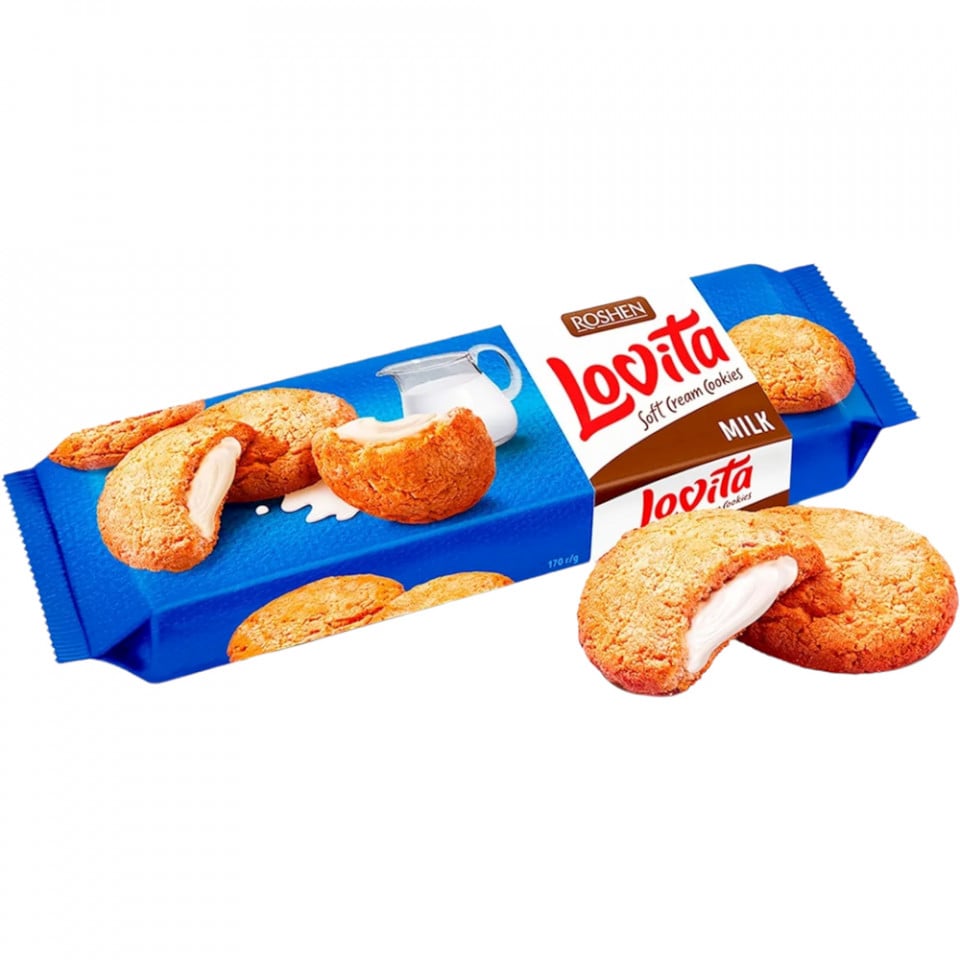 Biscuiti - BISC. LOVITA ROSHEN 127G LAPTE, mcanonstop.ro