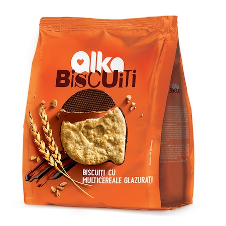 Biscuiti - BISCUITI CASEI MULTICEREALE 180G GLAZURATI, mcanonstop.ro