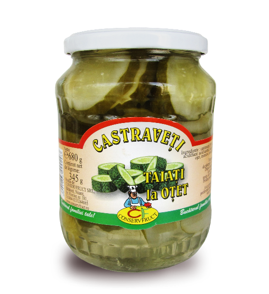 Conserve legume - CASTRAVETI TAIATI CEGUSTO 680G IN OTET, mcanonstop.ro