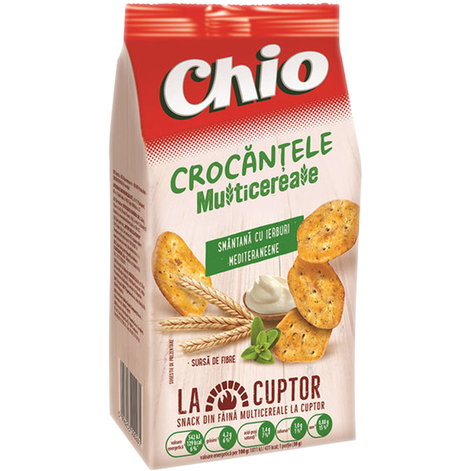 Maxi mix/ covrigei - CHIO CRACKER 90G SMANTANA&IERBURI MEDITERANEENE, mcanonstop.ro