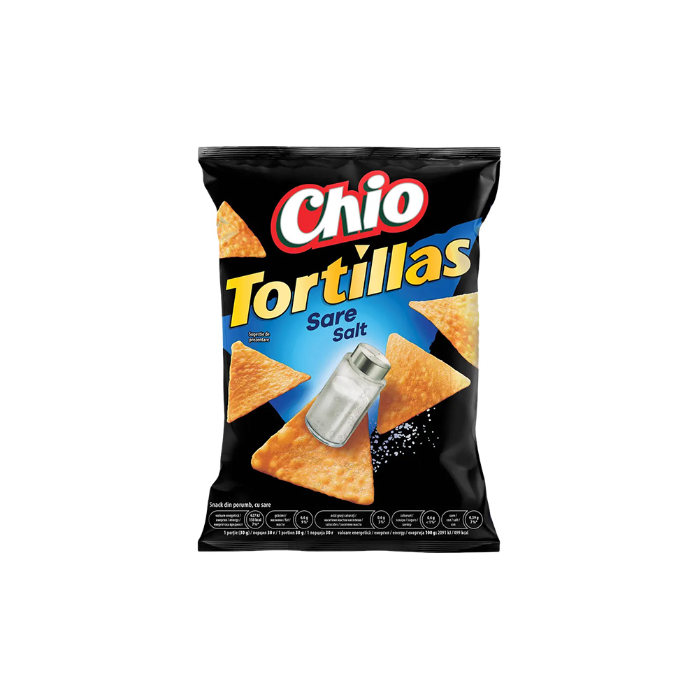 Chips / Snaks / Pufuleti - CHIO TORTILLAS 110G SARE, mcanonstop.ro