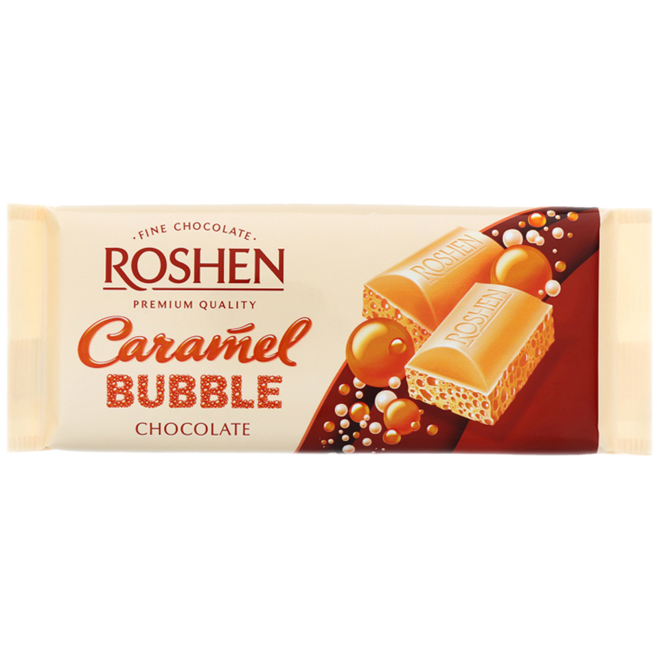 Ciocolata - CIOCOLATA ROSHEN AER CARAMEL 80G, mcanonstop.ro