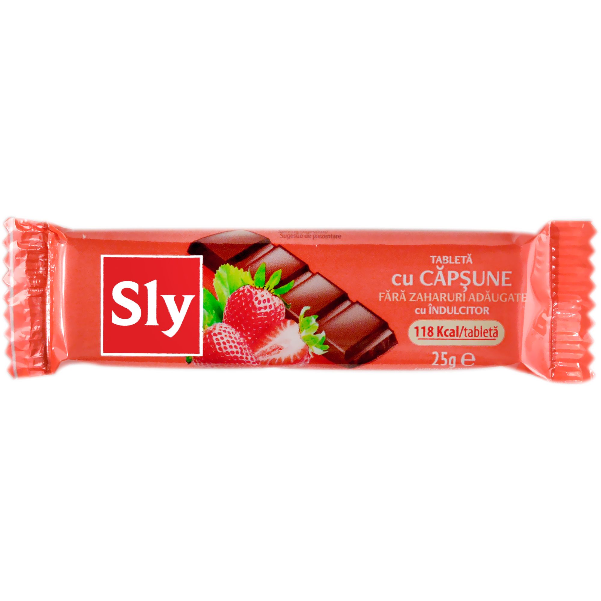 Fara zahar - CIOCOLATA SLY DIET 25G CAPSUNI, mcanonstop.ro