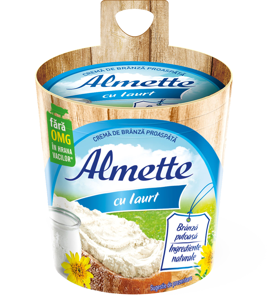 Branzeturi  - CREMA DE  BRANZA CU IAURT ALMETTE 150G, mcanonstop.ro