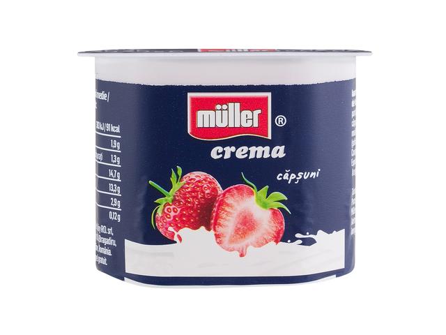 Iaurt natural/fructe - CREMA IAURT MULLER 125G CAPSUNI, mcanonstop.ro