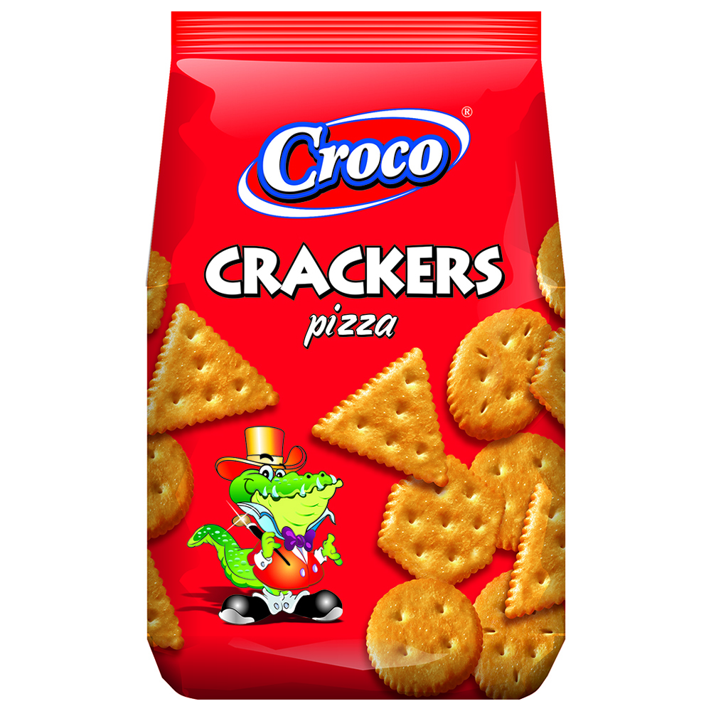 Biscuiti - CROCO CRACKERS 150G PIZZA, mcanonstop.ro