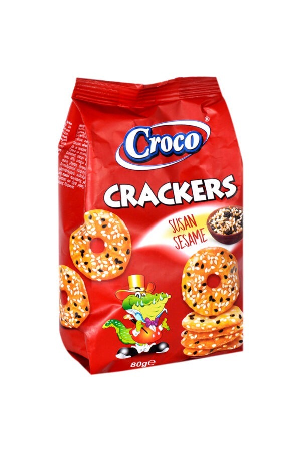 Biscuiti - CROCO CRACKERS 80G SUSAN, mcanonstop.ro