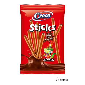 Biscuiti - CROCO STICKS 80GR CREMA CIOCO, mcanonstop.ro