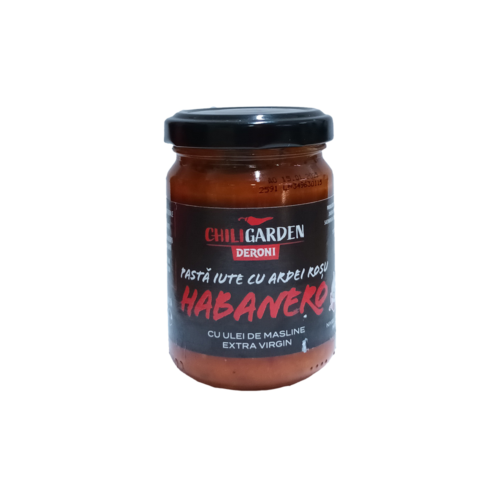 Sosuri Paste - DERONI PASTA IUTE CU ARDEI ROSU HABANERO 145G 6BUC/BAX, mcanonstop.ro