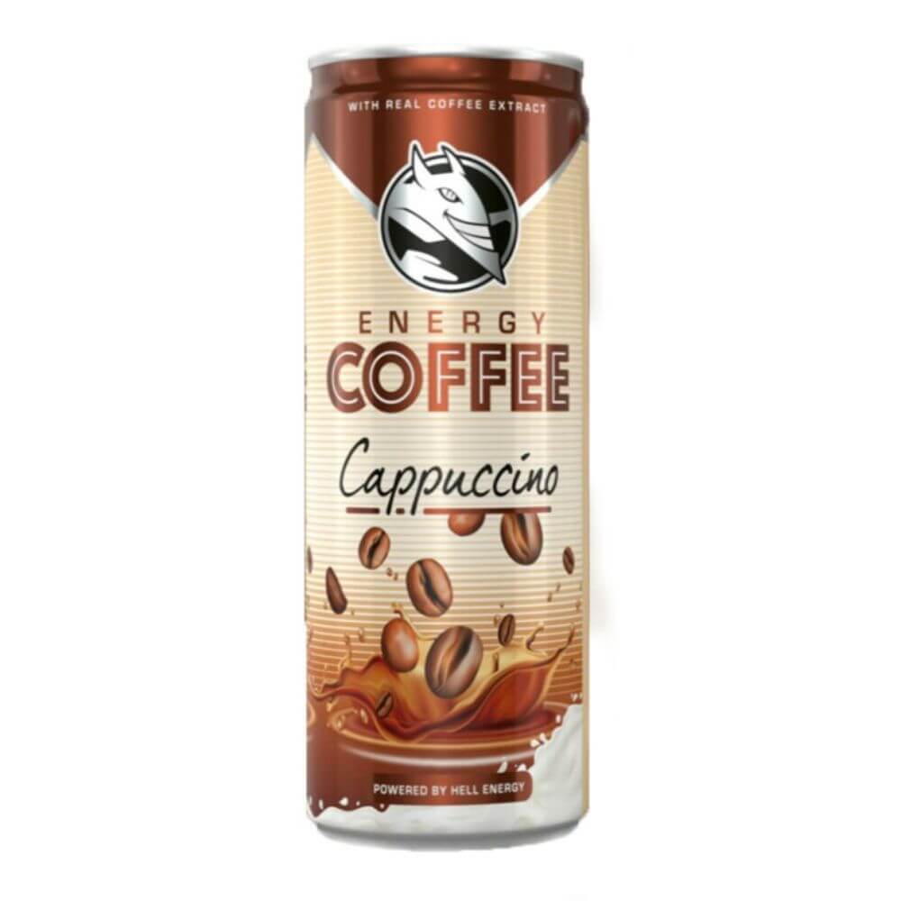 Energizante - ENERGY HELL 250ML COFFE CAPPUCCINO, mcanonstop.ro