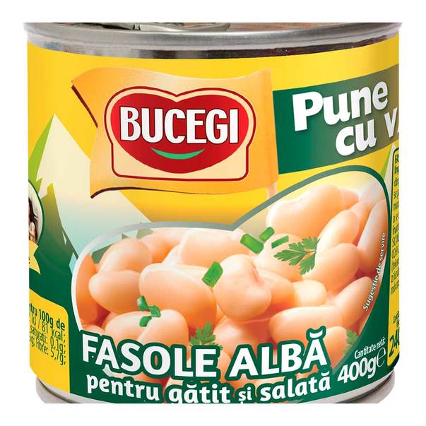 Conserve legume - FASOLE ALBA BUCEGI 400G SALATA, mcanonstop.ro