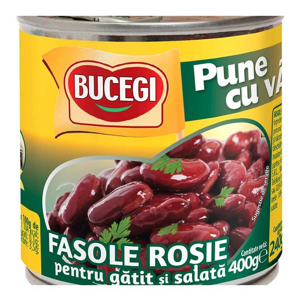 Conserve legume - FASOLE ROSIE BUCEGI 400G SALATA, mcanonstop.ro