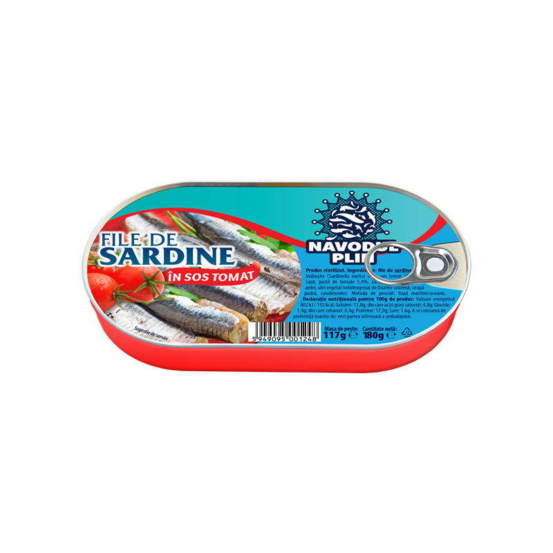 Conserve peste - FILE SARDINE NAVODUL 170G SOS TOMAT, mcanonstop.ro