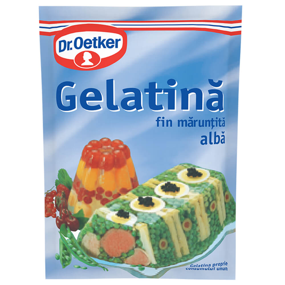 Ingrediente prajituri - GELATINA DR. OETKER 10G, mcanonstop.ro