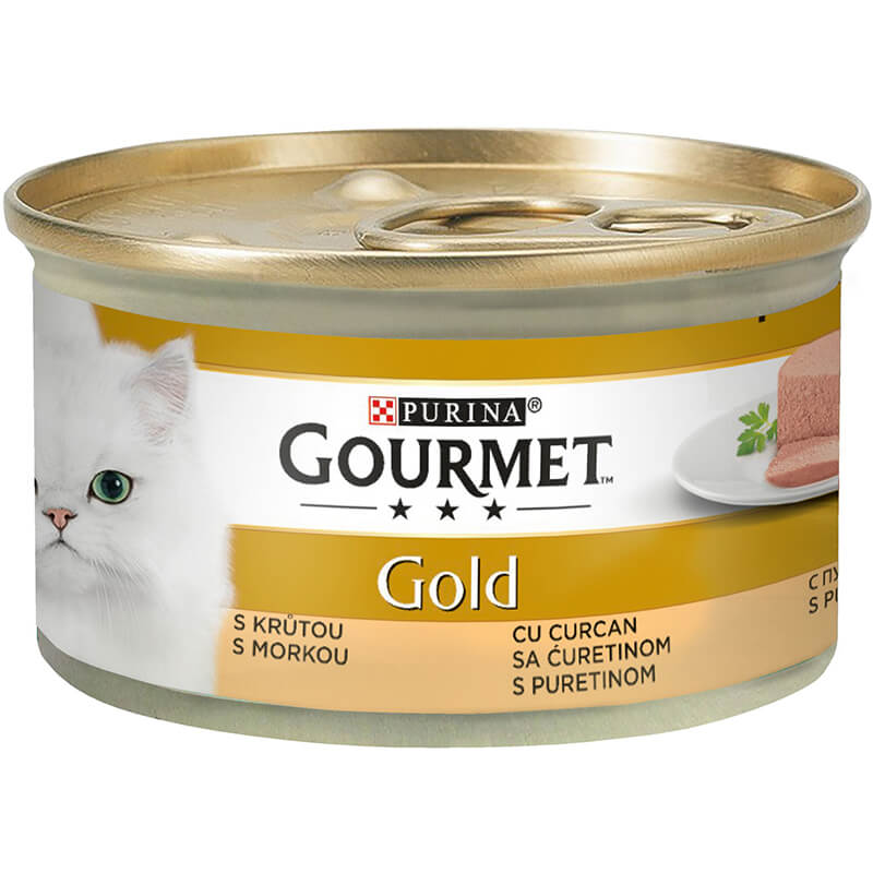 Hrana pisici - GOURMET GOLD 85G CURCAN, mcanonstop.ro