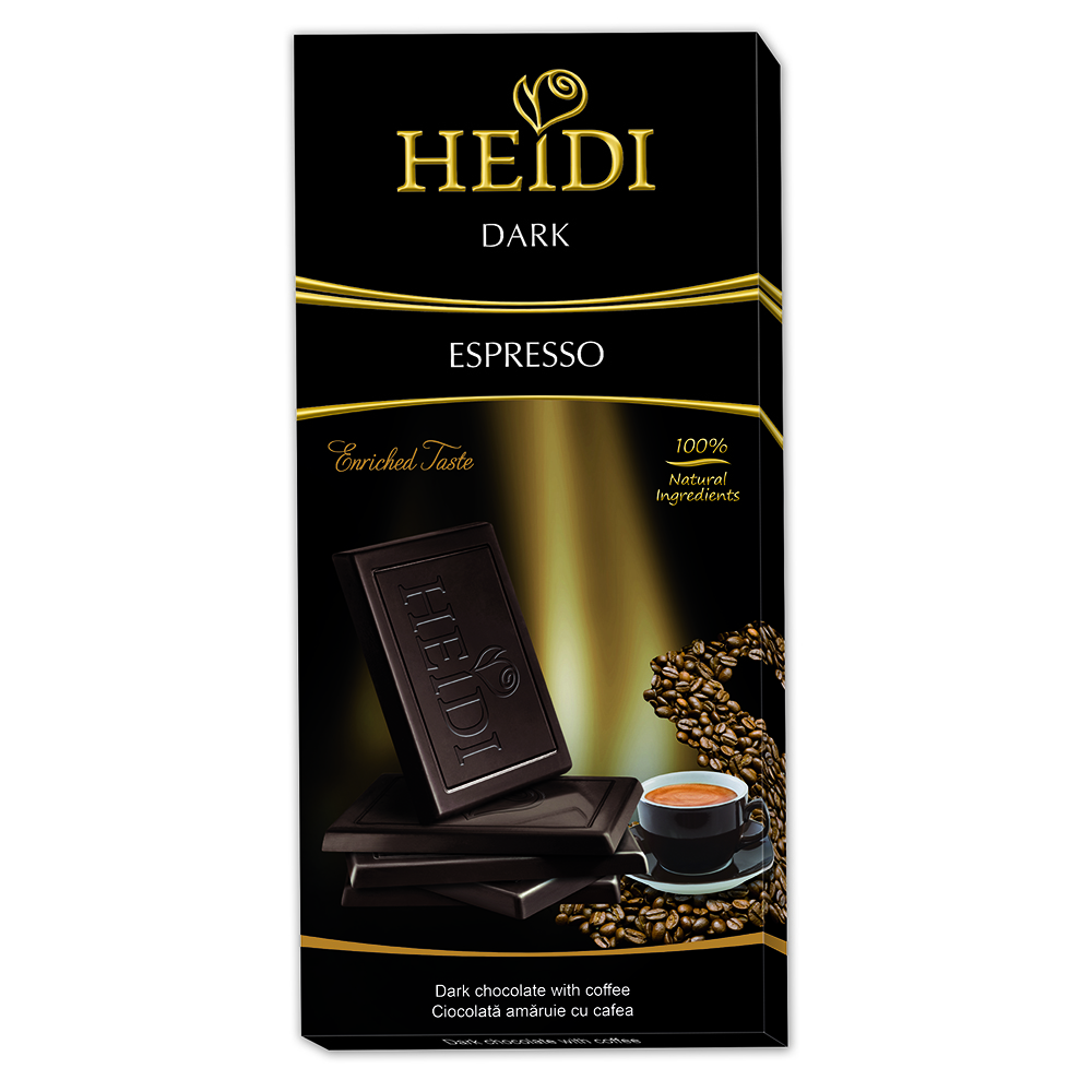 Ciocolata - HEIDI DARK 80G ESPRESSO, mcanonstop.ro