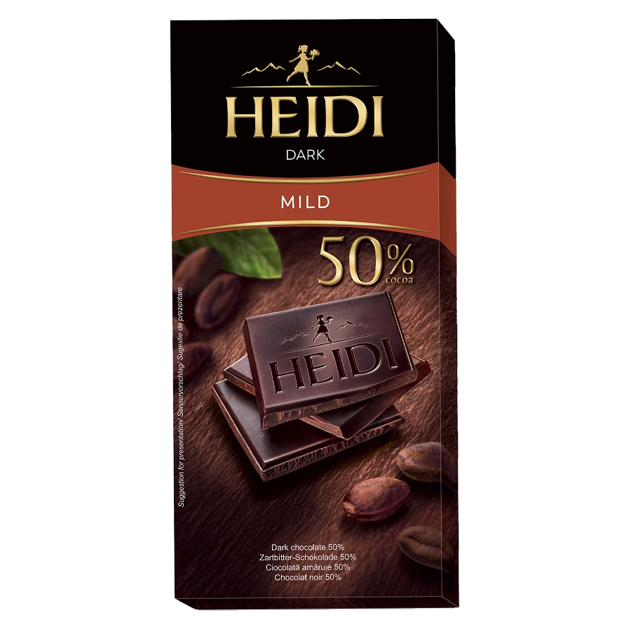 Ciocolata - HEIDI DARK 80G MILD 50%, mcanonstop.ro