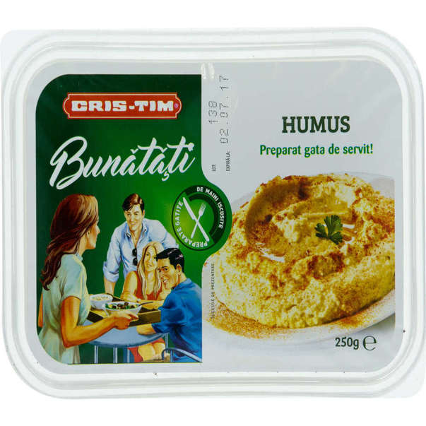 Mancare aproape gata - HUMUS(SALATA DE NAUT) 250G CRISTIM, mcanonstop.ro