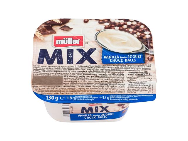 Iaurt natural/fructe - IAURT MIX MULLER 130G CIOCO BILUTE, mcanonstop.ro