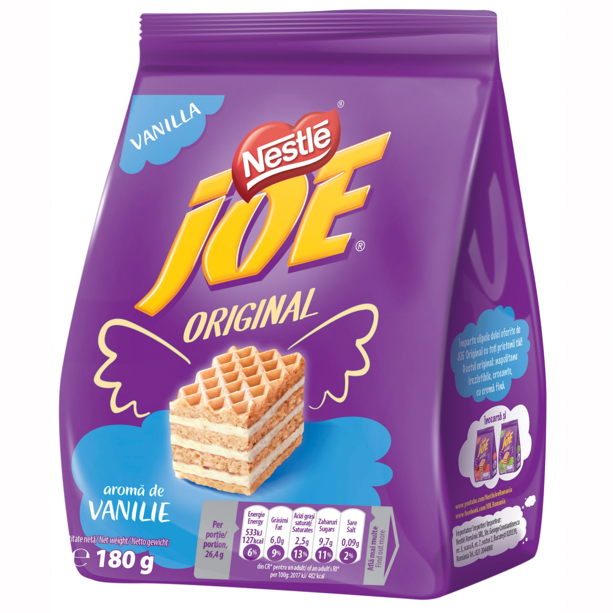 Napolitane/Pernite - JOE KROKANT 180G VANILIE, mcanonstop.ro