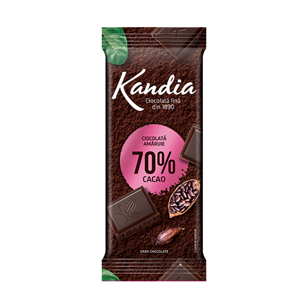 Ciocolata - KANDIA DARK 80G 70% CACAO, mcanonstop.ro