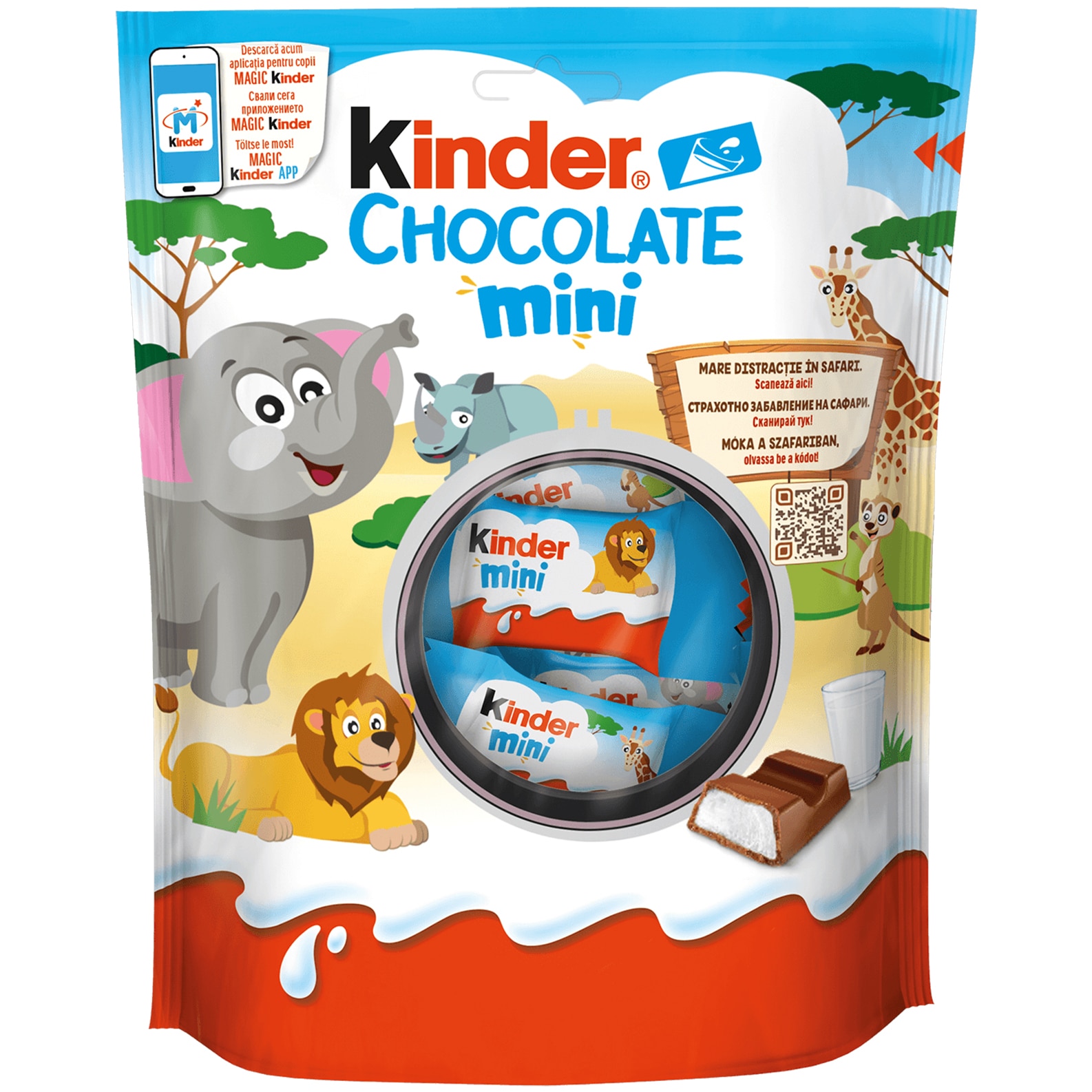 Bomboane de ciocolata / praline - KINDER CHOCOLATE MINI 120G, mcanonstop.ro