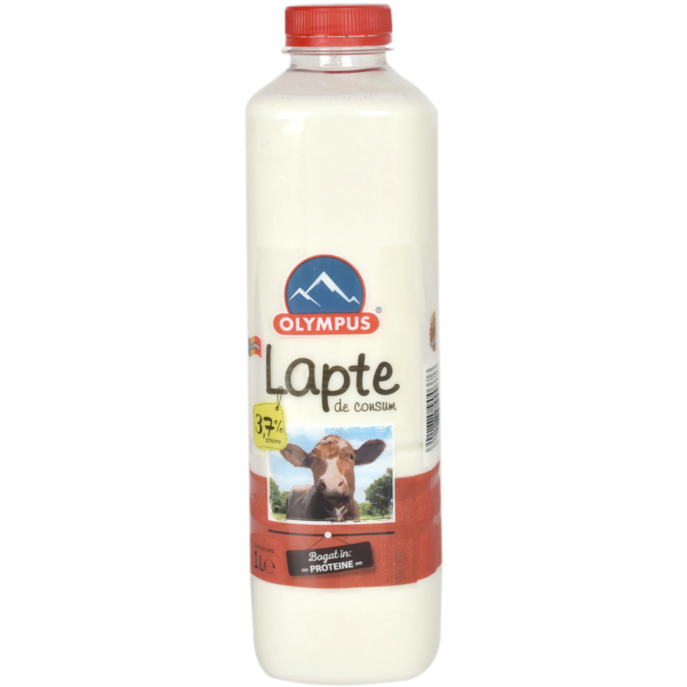 Lapte/ Lapte cu ciocolata - LAPTE OLYMPUS 1L 3.7% PET, mcanonstop.ro