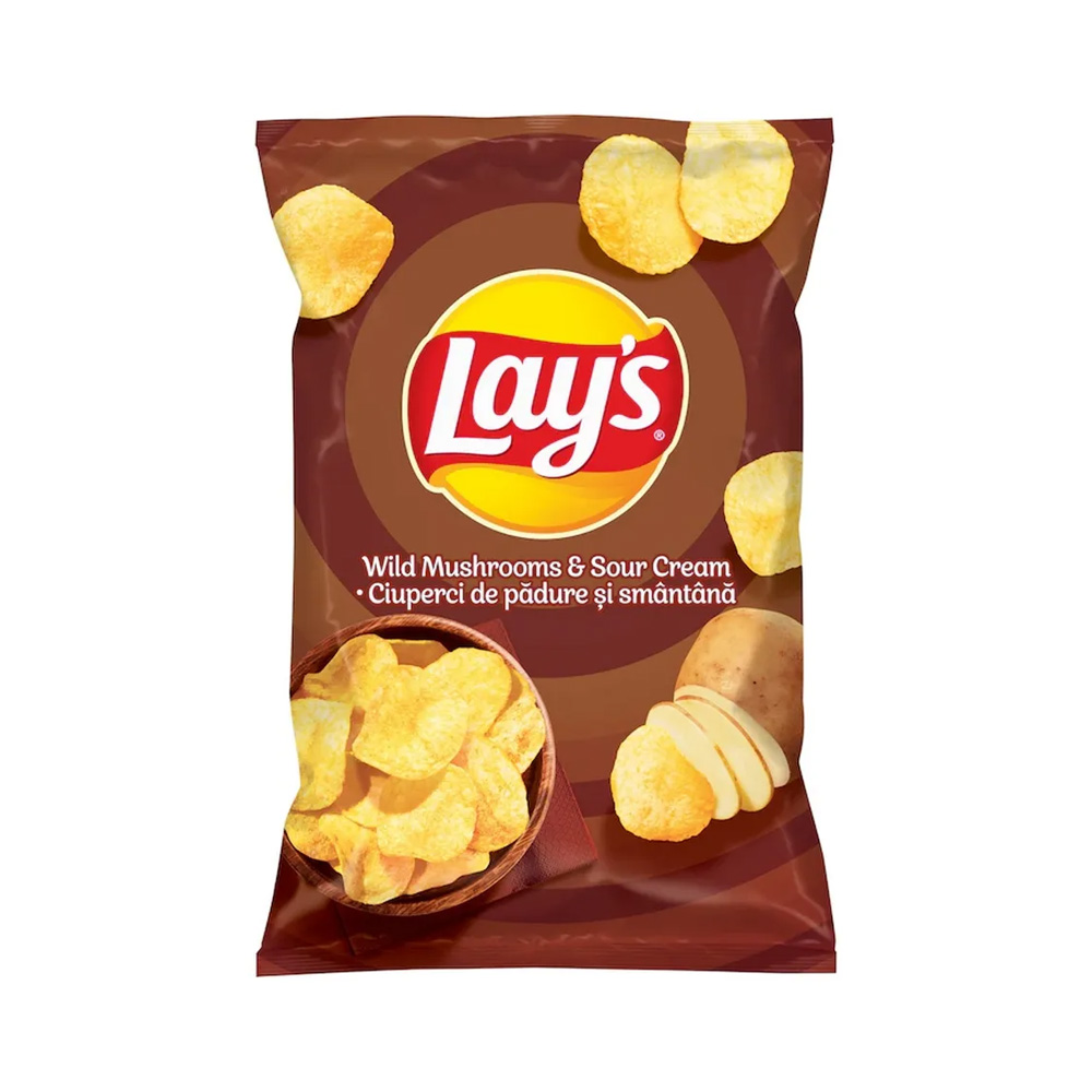 Chips / Snaks / Pufuleti - LAY S CHIPS 125G CIUPERCI, mcanonstop.ro