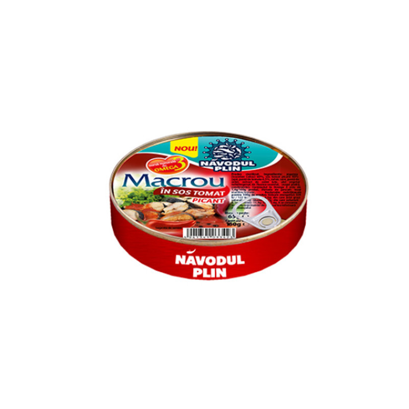 Conserve peste - MACROU NAVODUL 160G SOS TOMAT PICANT, mcanonstop.ro