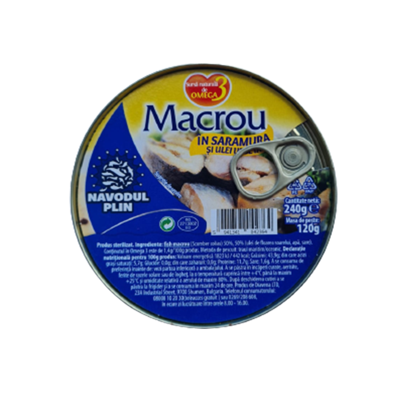 Conserve peste - MACROU NAVODUL 240G ULEI FL SOARELUI, mcanonstop.ro