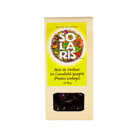 Seminte Bio - MIEZ DOVLEAC IN CIOCOLATA NEAGRA SOLARIS 75G 
, mcanonstop.ro