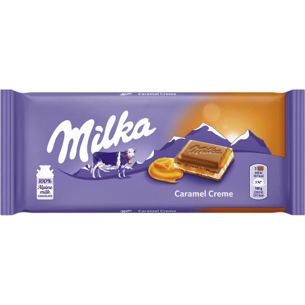 Ciocolata - MILKA 100G CARAMEL, mcanonstop.ro