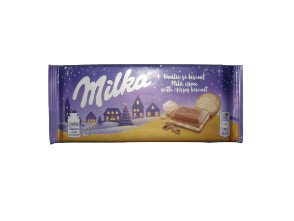 Ciocolata - MILKA 100G VANILIE&BISCUIT, mcanonstop.ro