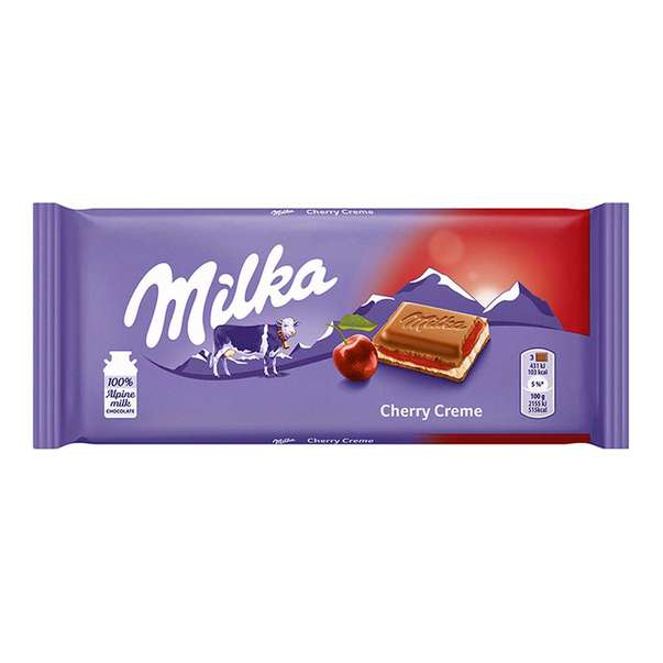 Ciocolata - MILKA 100G  VISINE, mcanonstop.ro