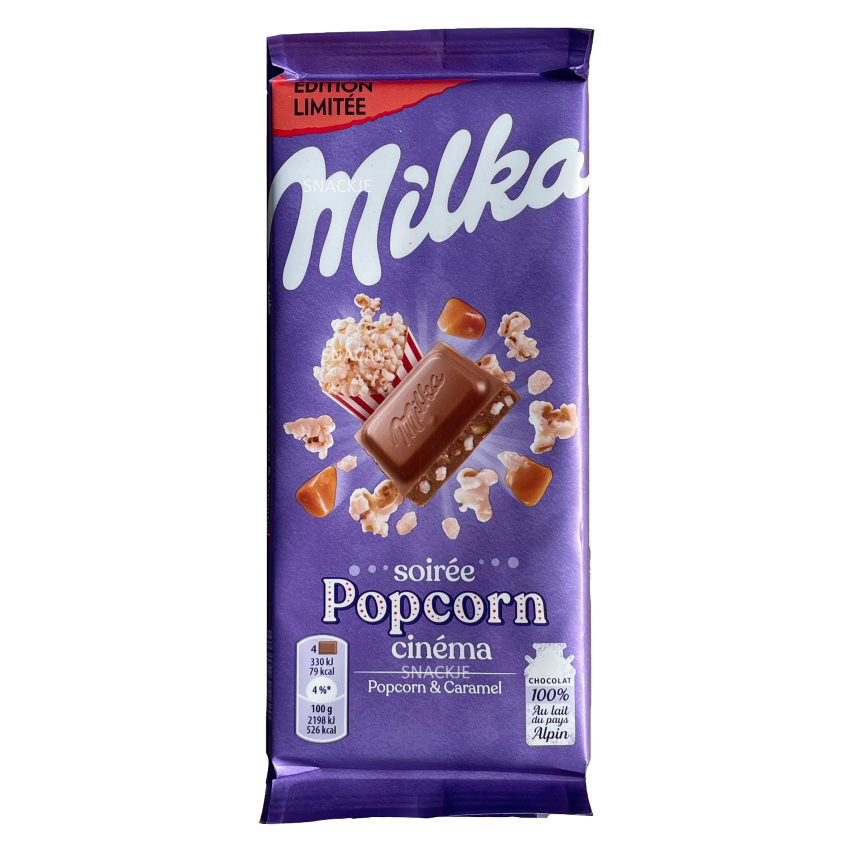 Ciocolata - MILKA 90G POPCOR& CARAMEL, mcanonstop.ro