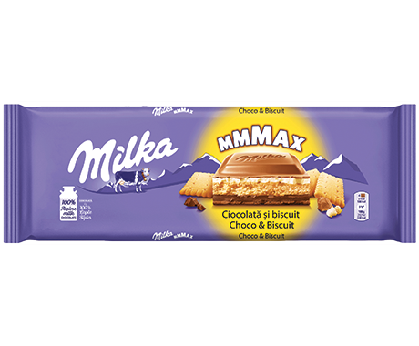 Ciocolata - MILKA MMMAX 300G BISCUITI, mcanonstop.ro