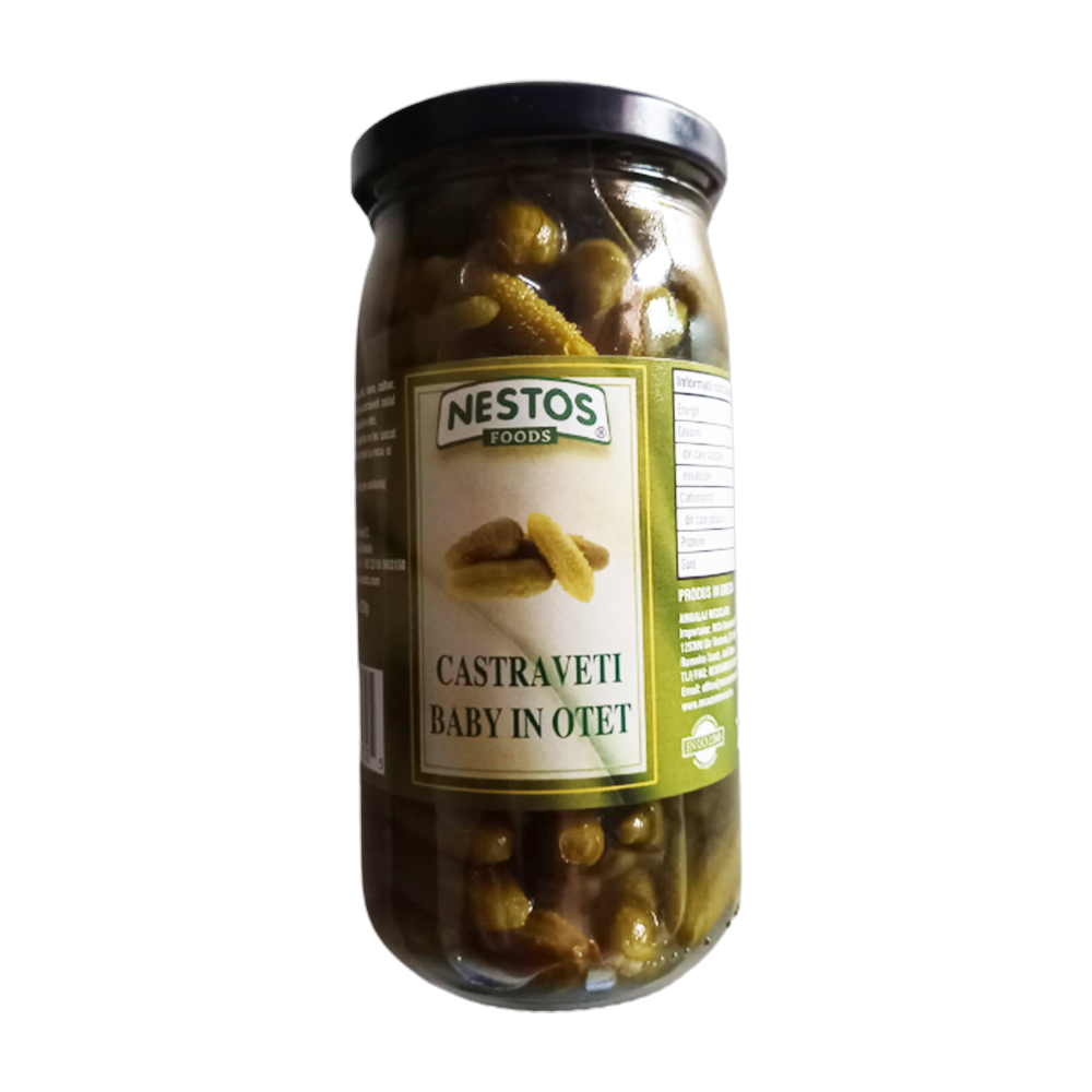 Conserve legume - NESTOS CASTRAVETI BABY IN OTET 355G, mcanonstop.ro