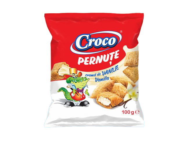 Napolitane/Pernite - PERNUTE CROCO 100G VANILIE, mcanonstop.ro