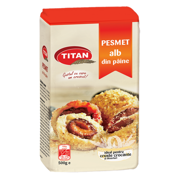 Gris/ pesmet - PESMET ALB DIN PAINE TITAN 500G, mcanonstop.ro