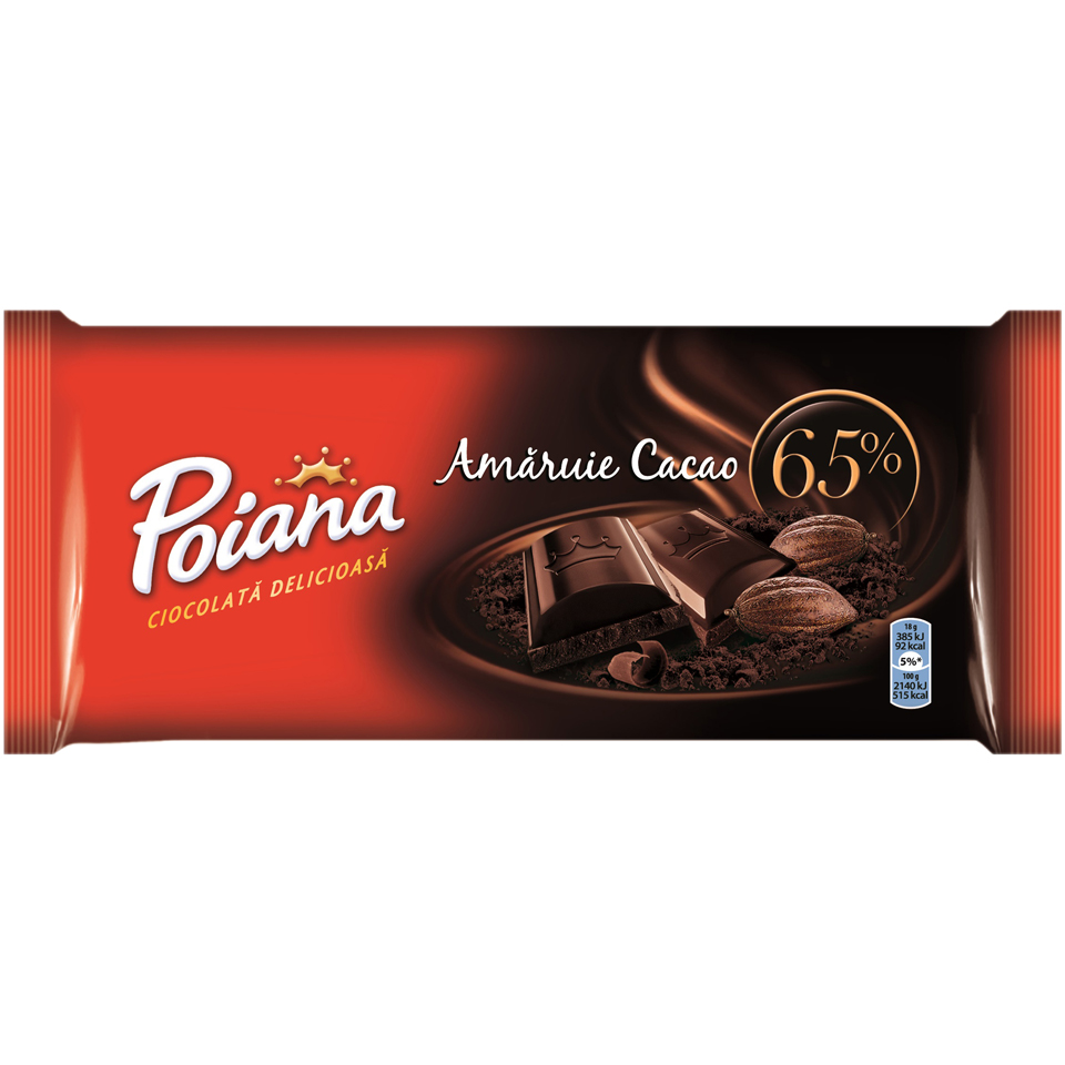 Ciocolata - POIANA 80G AMARUIE 65%, mcanonstop.ro