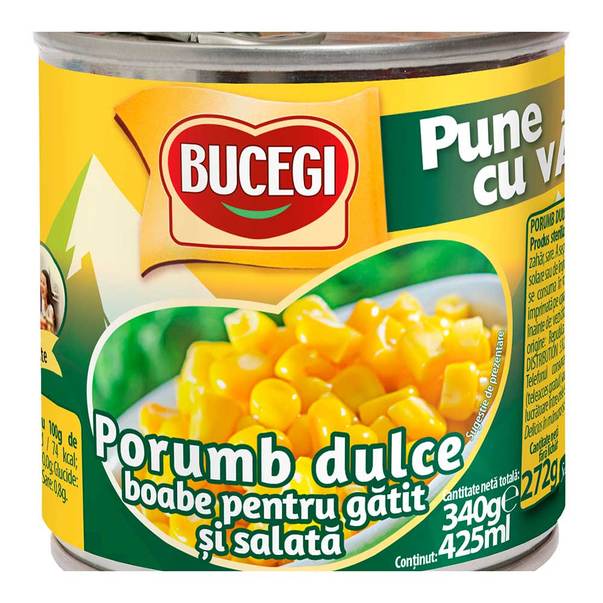 Conserve legume - PORUMB DULCE BUCEGI 340G SALATA, mcanonstop.ro