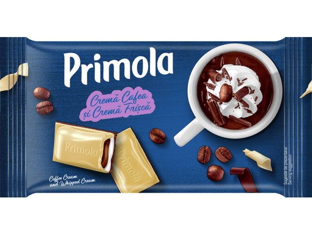 Ciocolata - PRIMOLA 94G CREMA CAFEA SI CREMA FRISCA, mcanonstop.ro