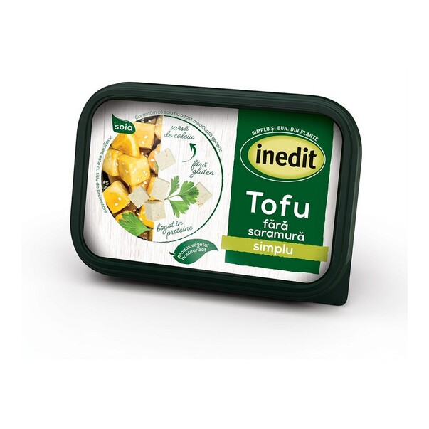 Produs vegetal bio - TOFU INEDIT 300G SIMPLU PASTEURIZAT, mcanonstop.ro