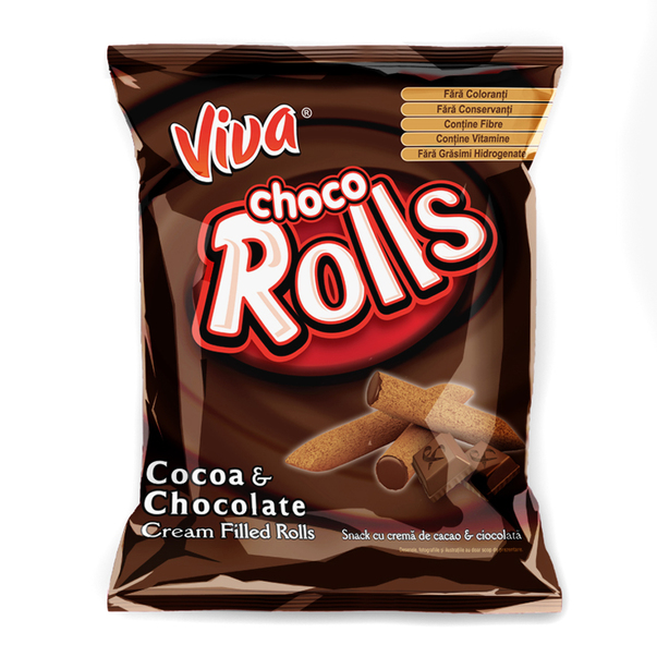 Napolitane/Pernite - VIVA ROLLS 100G CHOCO, mcanonstop.ro